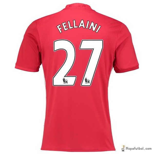 Camiseta Manchester United Ropa Fellaini Replica Primera 2016/17 Rojo